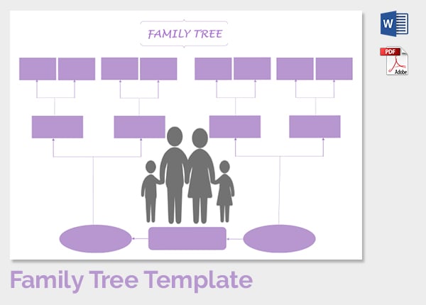 Family Tree Diagram Template Microsoft Word DocTemplates