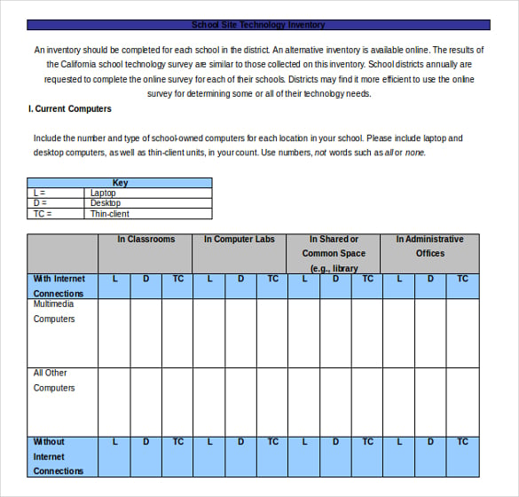 school-site-technology-inventory-template-free-download-ms-word