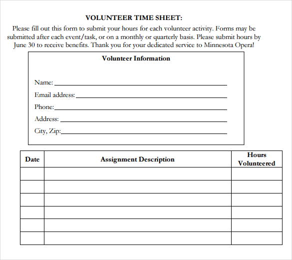 Volunteer Hours Form Template from images.template.net