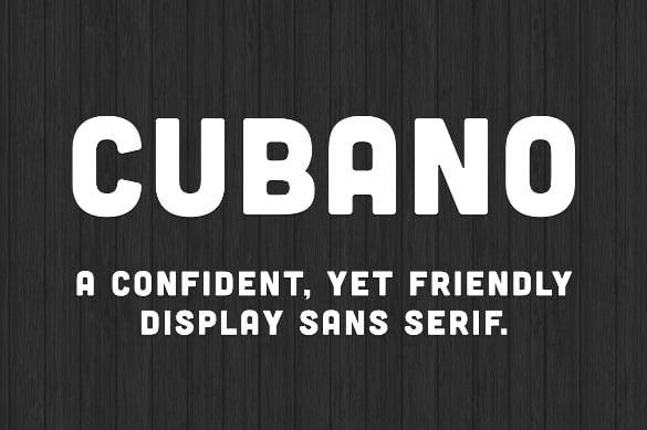 cubano bold font free download