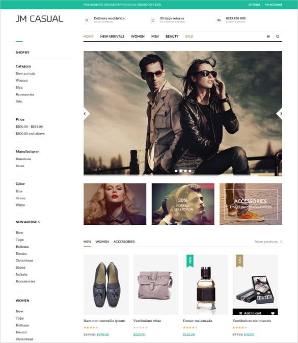 fashion magento ecommerce website template