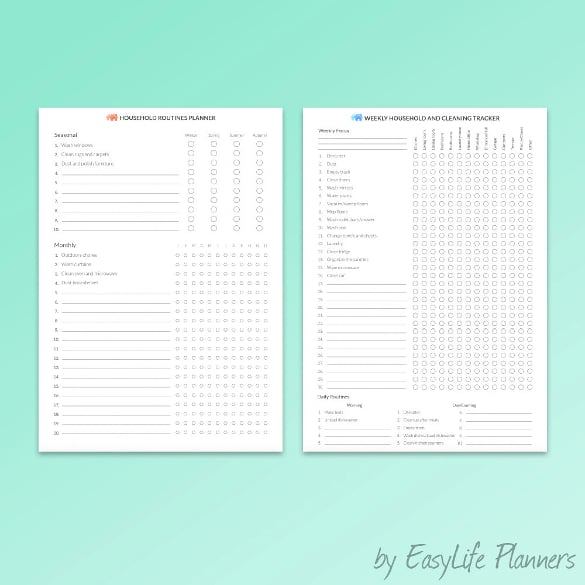 cleaning checklist pdf format template download