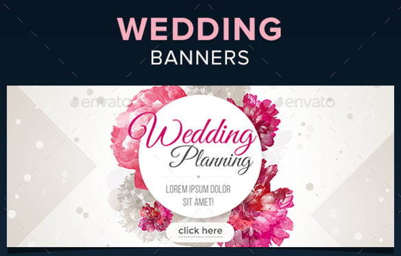wedding banner template premium download