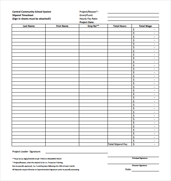 20 Project Timesheet Templates Samples DOC PDF Excel