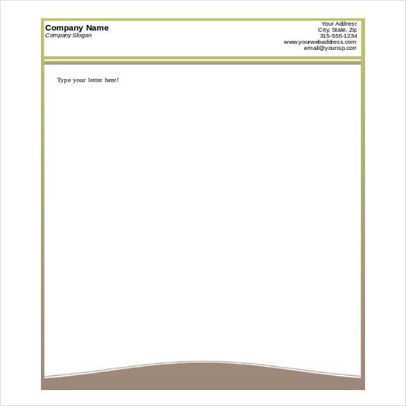 Free Letterhead Templates For Microsoft Word Professional Business Template