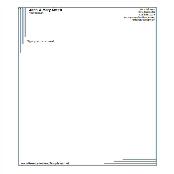 Microsoft Word Letterhead Template Download