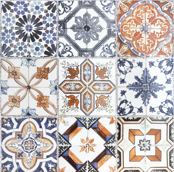 bundle of 9 tile patterns for download