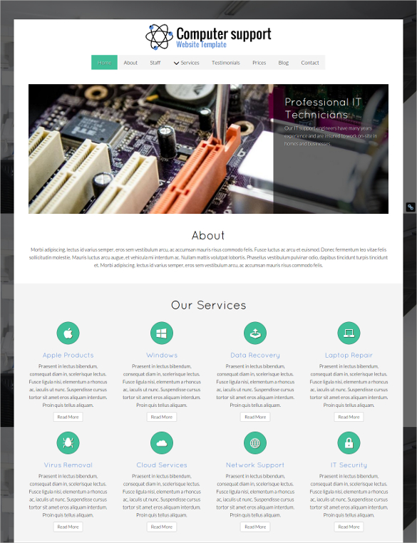 28+ Computer Repair Website Themes & Templates