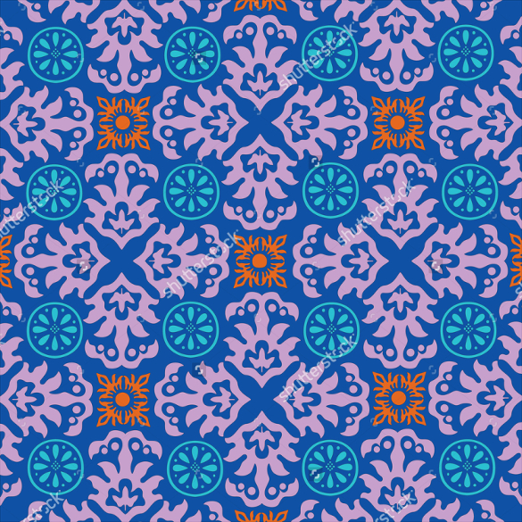 ornamental style tile pattern