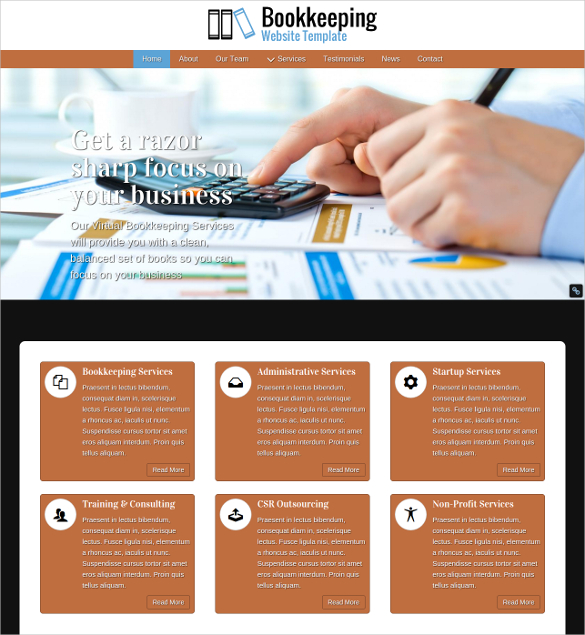 27  Accounting Website Themes Templates