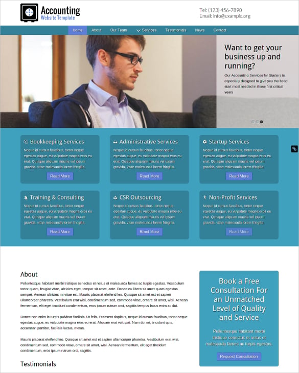 27+ Accounting Website Themes & Templates