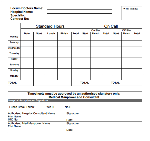 17-consultant-timesheet-templates-samples-doc-pdf