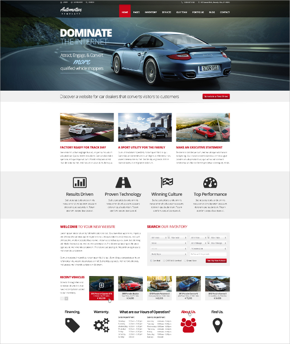 28+ Car Dealer site Themes & Templates