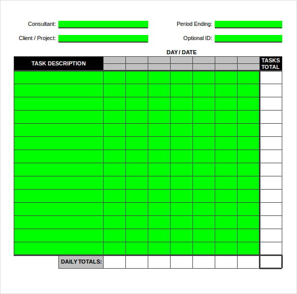 ms excel timesheet template free download