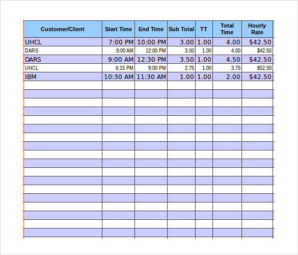 timesheet invoice template download in excel