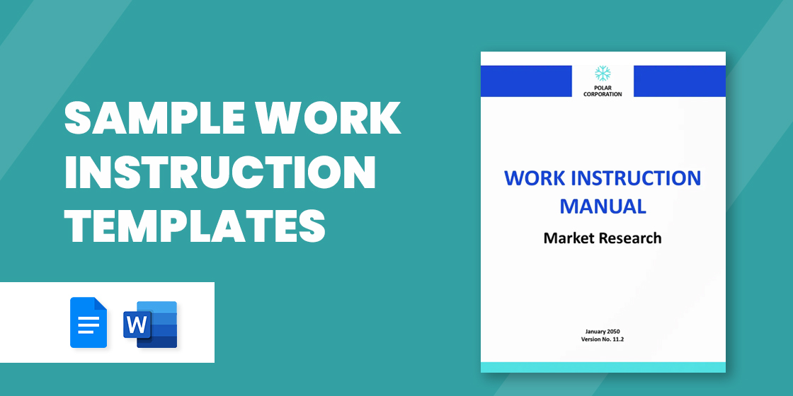 30  Work Instruction Templates Free Sample Example Format