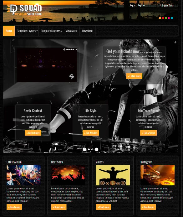 37 Dj Website Themes Templates Free Premium Templates