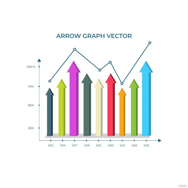 arrow graph vector