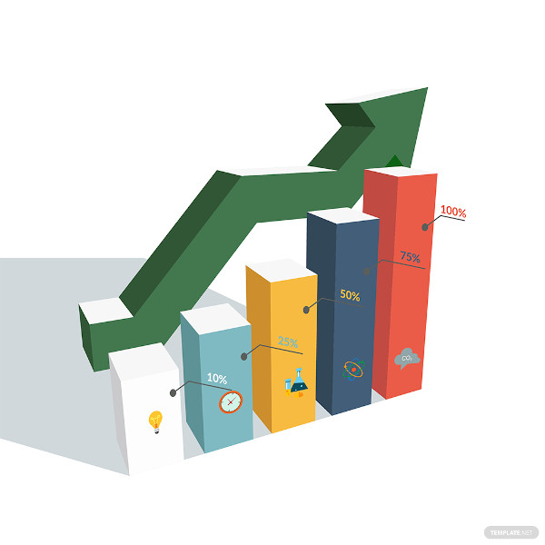 business growth graph vector