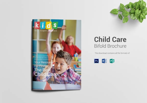 child care bi fold brochure