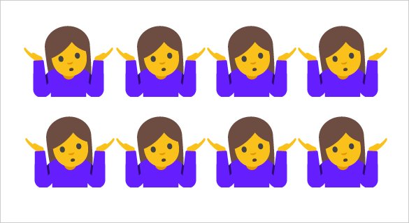 download emoji shrug on google android n preview1