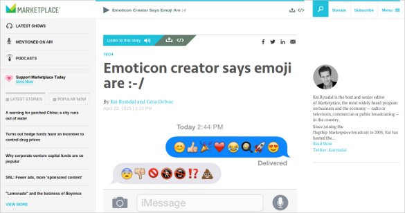 emoticon creator says emoji are helpful