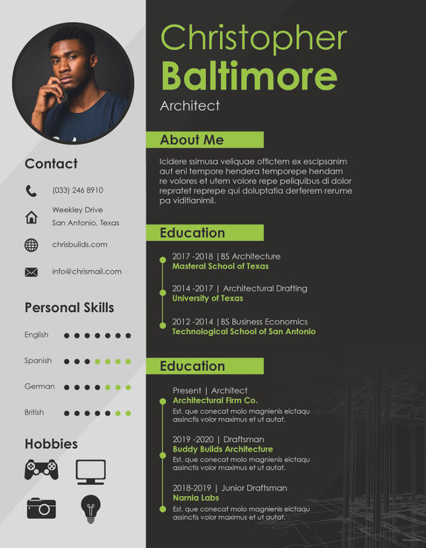 Architect Resume Template 9 Free Word PDF Documents Download