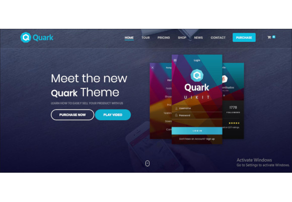 quark single product ecommerce theme