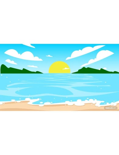 realistic beach background