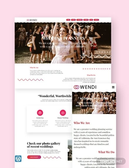 wedding wordpress themetemplate