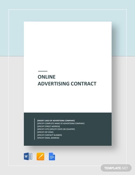 online advertising contract