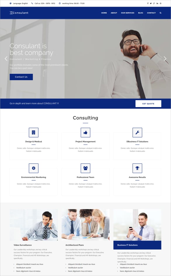 corporate business html5 template
