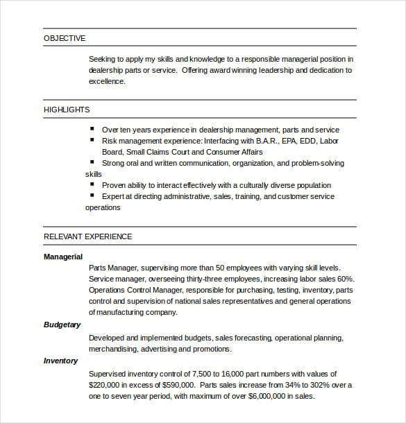 resume core sheet ms word2010 download
