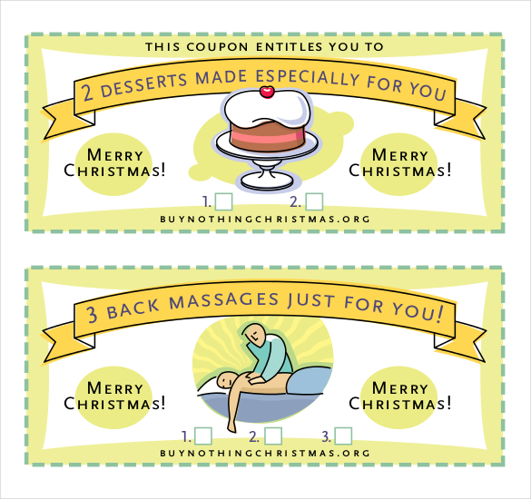 christmas offer coupan free pdf template