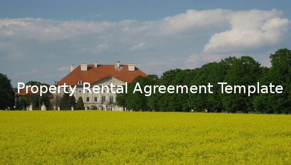 property rental agreement template