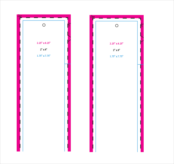 Editable Bookmark Template Free