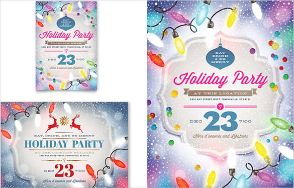 word holiday party template download