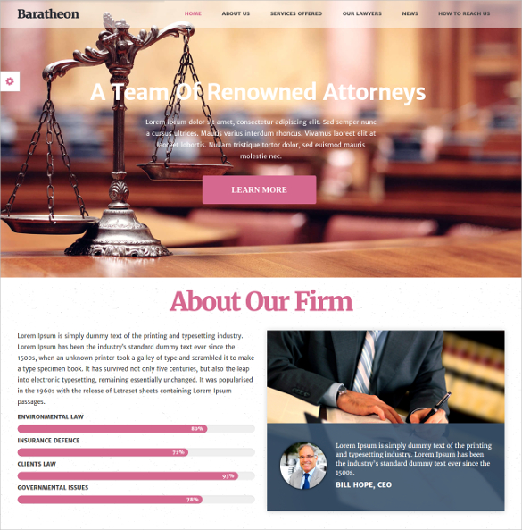 40 Law Firm Website Themes Templates