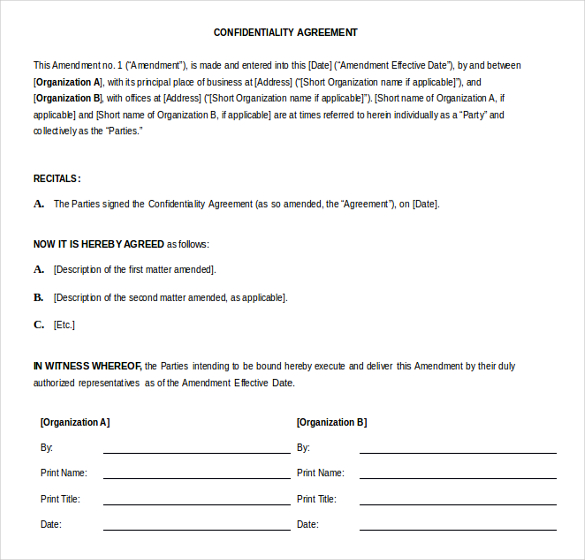 15+ Microsoft Word Agreement Templates Free Download