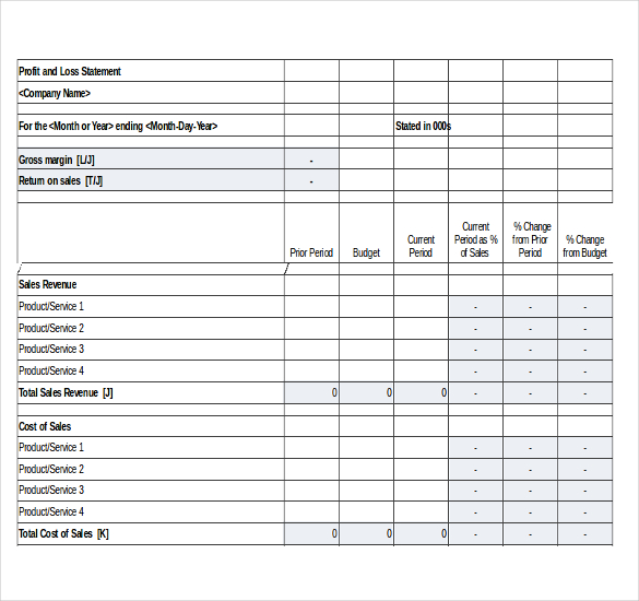 Income Statement Template - 25+ Free Word, Excel, PDF Documents Download