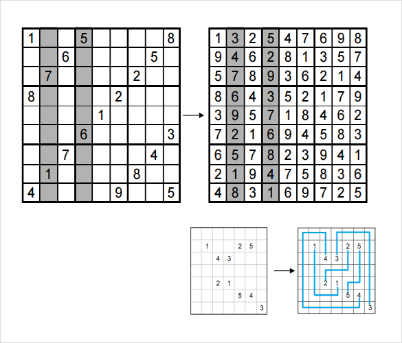 sudoku puzzle with derivatives