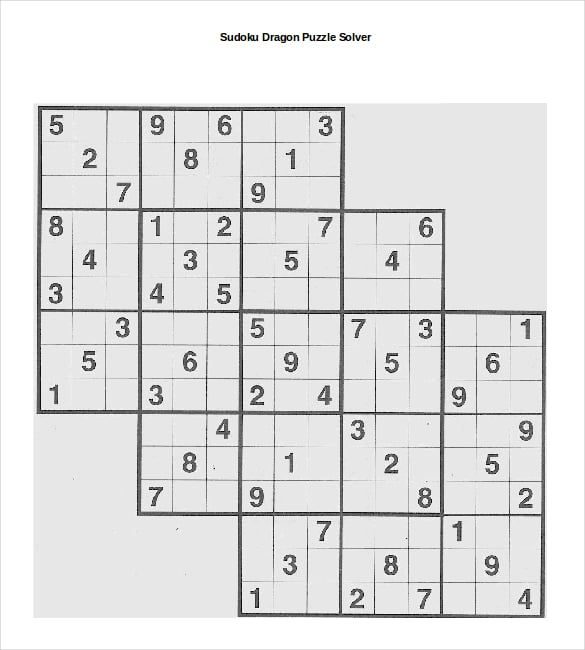 printable sudoku dragon puzzle solver template free pdf download