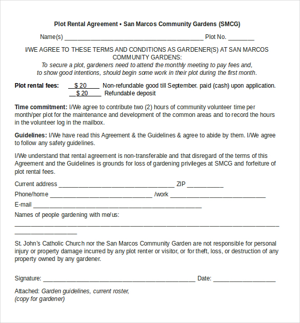 Rental Agreement Template – 21+ Free Word, PDF Documents Download