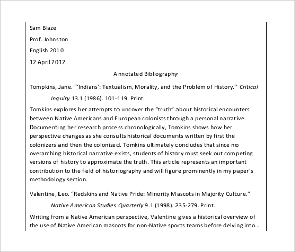 Assignment on annotated bibliography image