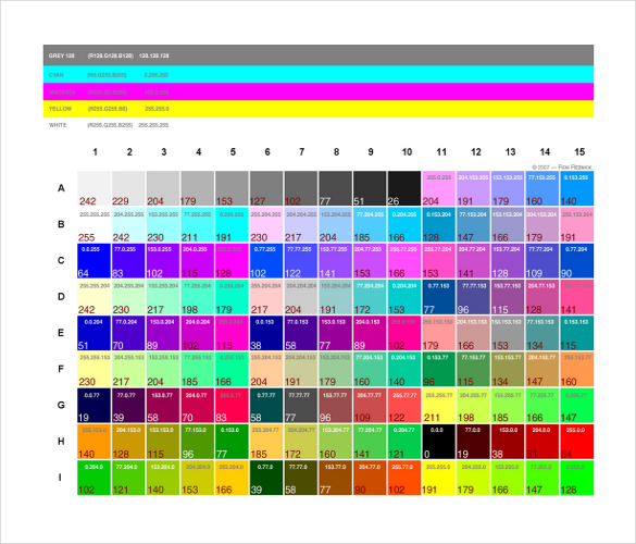 pantone color codes free download word format template