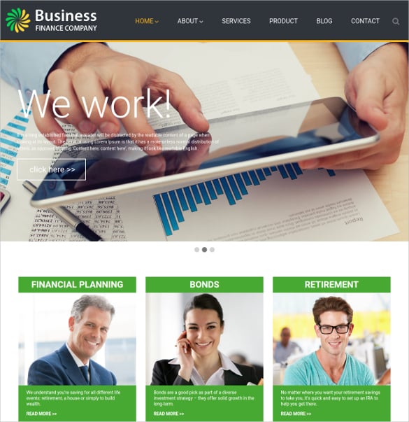 Accounting Website Templates Wordpress