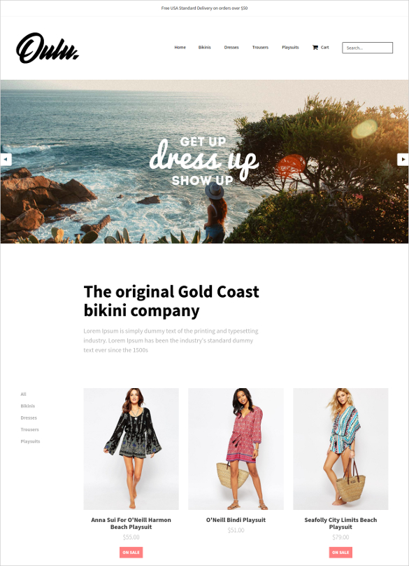 ecommerce apparel store template