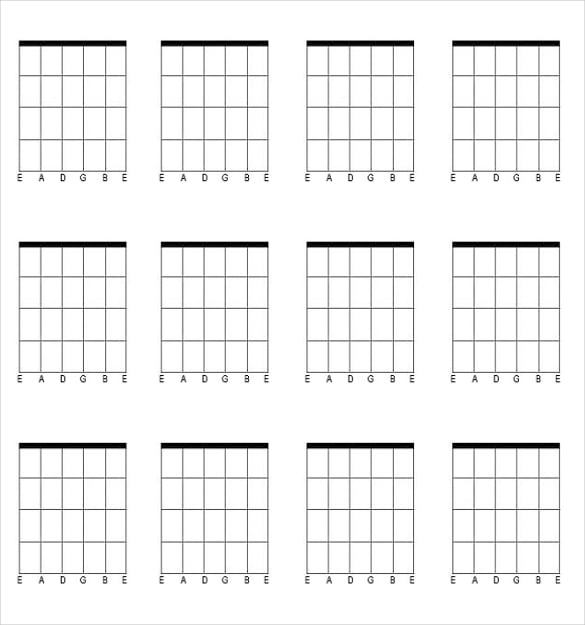 Guitar Chord Chart Templates 12 Free Word PDF Documents Download