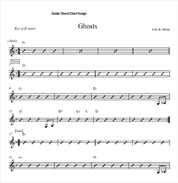 Guitar Chord Chart Templates – 12+ Free Word, PDF Documents Download
