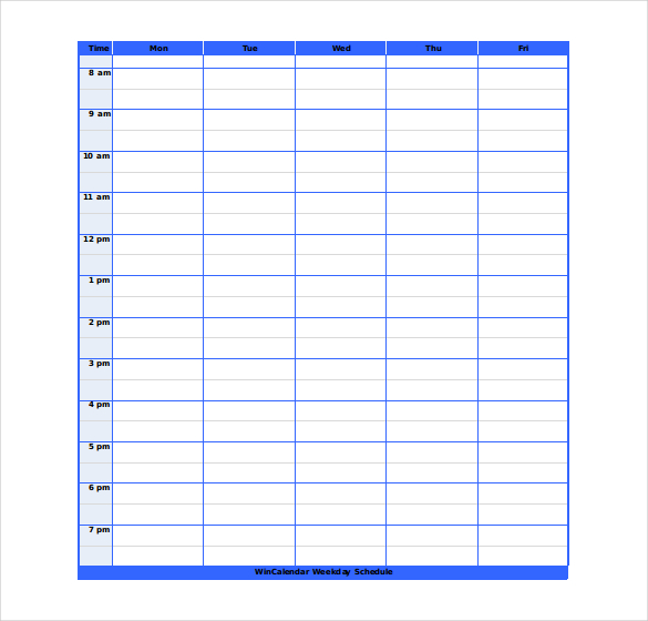 Schedule Template Free Microsoft Word Templates Vrogue